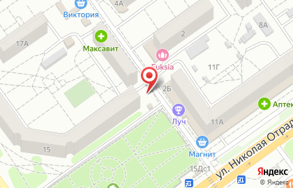 Магазин овощей и фруктов в Тракторозаводском районе на карте