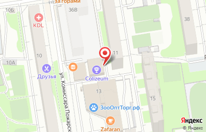 Киоск по продаже кондитерских изделий в Дзержинском районе на карте