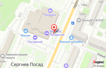 Единый сервис доставки еды Chibbis на проспекте Красной Армии на карте