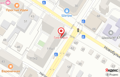 Продовольственный магазин Фирменный Нерчинский в Центральном районе на карте