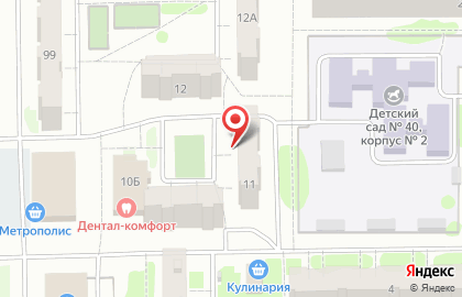 Участковый пункт полиции №11 в Тобольске на карте