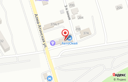 Автосервис Крутящий момент на Алма-Атинской улице на карте