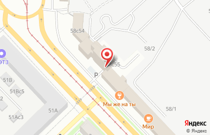 Парус в Томске на карте