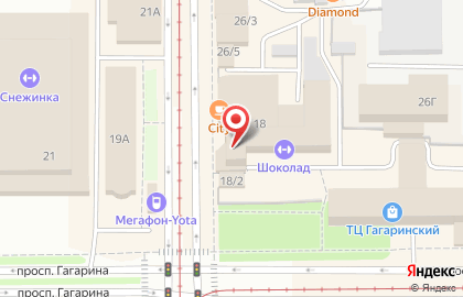 Магазин канцелярских и детских товаров Акварель на Институтской улице на карте