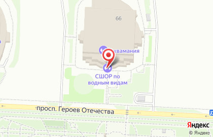 Дворец водных видов спорта в Саратове на карте