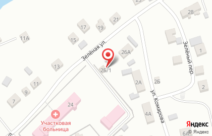 Продовольственный магазин на улице Комарова на карте
