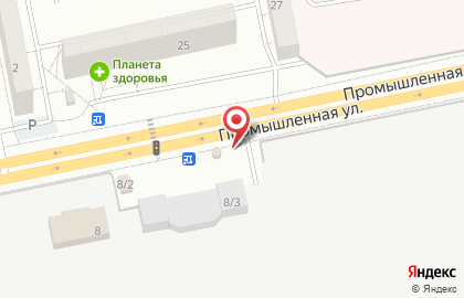 Киоск по продаже печатной продукции Первомайский район на Промышленной улице на карте