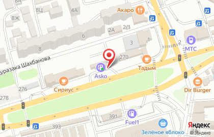 АЗС Asko на проспекте Али-Гаджи Акушинского на карте