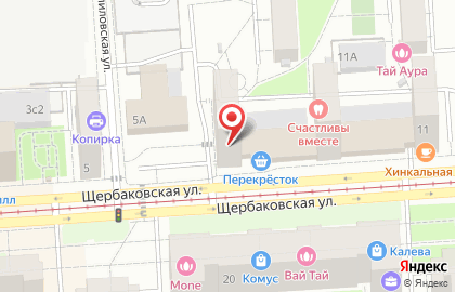 Перекресток на Семёновской на карте