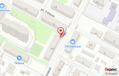 Универсам Луч в Советском районе на карте