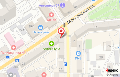 Орловская детская библиотека им. М.М. Пришвина на карте