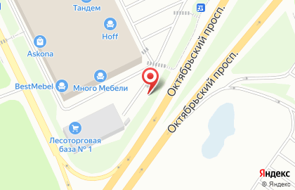 Автосалон на Октябрьском на Октябрьском проспекте на карте