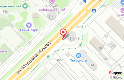 Вальдорфская школа на улице Маршала Жукова на карте