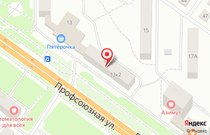 Салон-парикмахерская Анастасия на Профсоюзной улице на карте