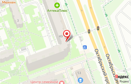 Магазин Рукодельница на Октябрьском проспекте на карте