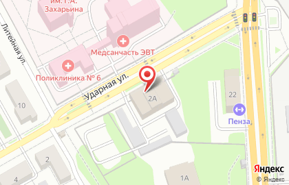 Столовая в Пензе на карте