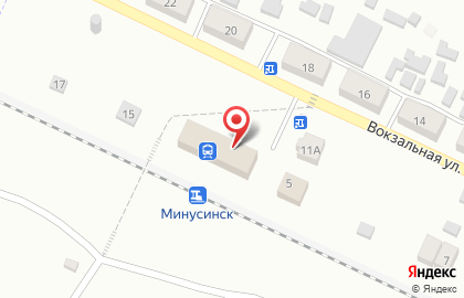 Железнодорожная станция Минусинск на карте