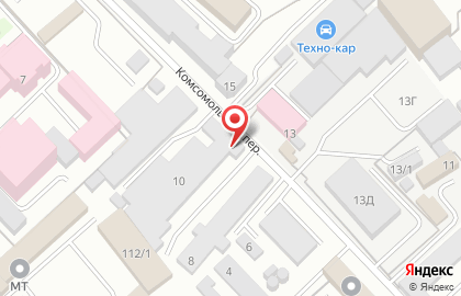 ООО Торговый Мир в Комсомольском переулке на карте