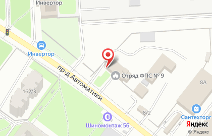 9 пожарно-спасательный отряд ФПС ГПС Главного управления МЧС России по Оренбургской области Пожарно-спасательная часть №4 на карте