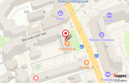 Glance на Маяковской на карте