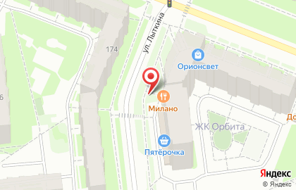 Пиццерия и суши-бар Милано на улице Лыткина на карте