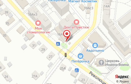 Точка на Революционной улице на карте