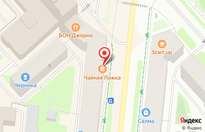 Кафе Чайная Ложка на проспекте Ленина на карте