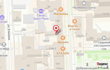 Лесопилка в Челябинске на карте