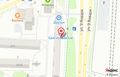 Магазин колбасной продукции Восточный на улице 9 Января, 9 на карте