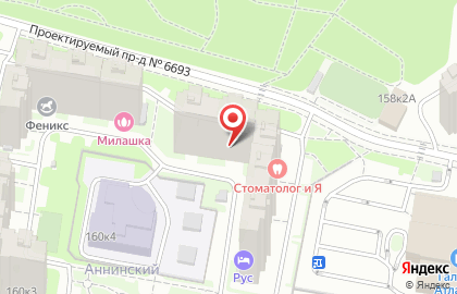 Хостелы Рус на метро Аннино на карте
