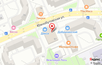 Ветеринарная клиника Ветпомощь «Любимчик» в Москве на улице Южнобутовская на карте