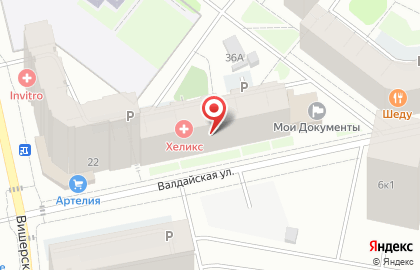 Лаборатория Хеликс в Шушары на карте