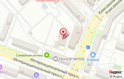 Паллада в Комсомольске-на-Амуре на карте