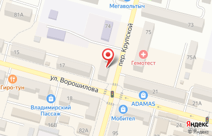 Ювелирный магазин Виноградовой Н.Н. на карте