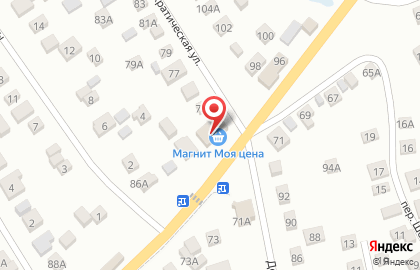 Супермаркет Магнат, супермаркет на улице Фрунзе на карте