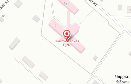 Теньгушевская районная больница в Больничном переулке на карте