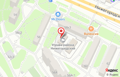 Аппарат Совета депутатов муниципального округа Нижегородский на карте