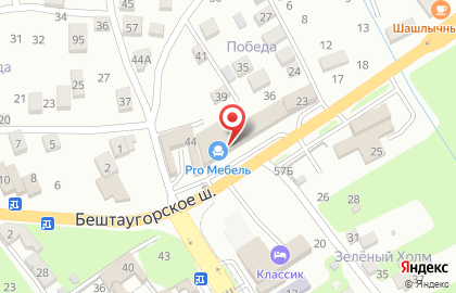 Центр упаковки упаковки на Бештаугорском шоссе на карте