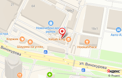 Салон сотовой связи МегаФон на улице Винокурова на карте