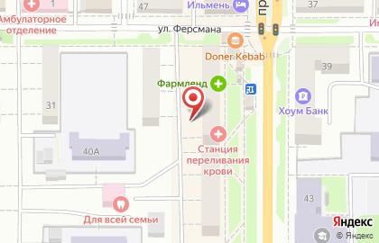 Челябинская областная станция переливания крови на карте