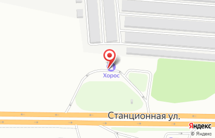 Хорос на Станционной улице на карте