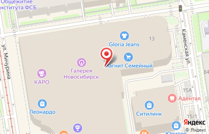 Банкомат ВТБ в Новосибирске на карте