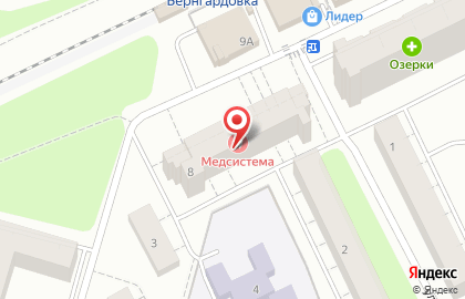 Стоматологическая клиника МедСистема на Магистральной улице во Всеволожске на карте