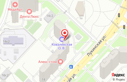 Нотариус Ковалевская О.В. на карте