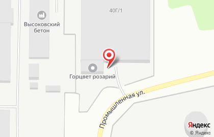 Магазин Цветы Высоково на Индустриальной улице на карте