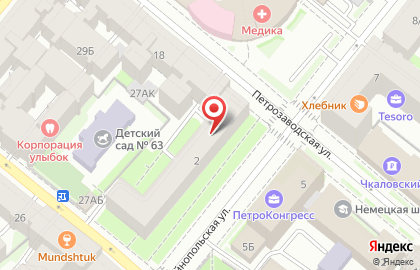 Дикси-петербург на Петрозаводской улице на карте