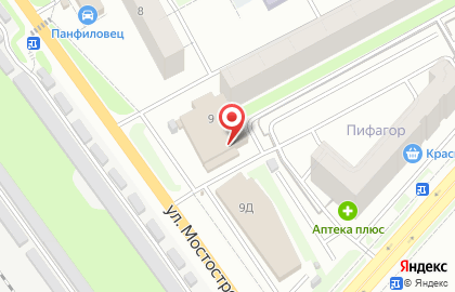 Служба доставки Есть еда на карте
