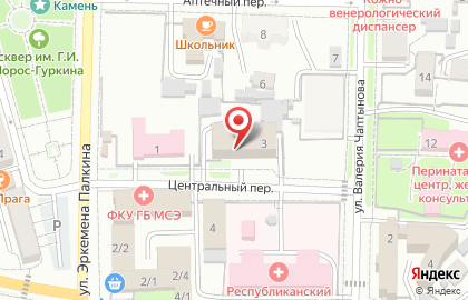 Верховный суд Республики Алтай в Центральном переулке на карте