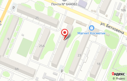 Магазин домашнего текстиля и штор, ИП Деева М.М. на улице Бетховена на карте