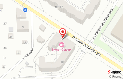 Стоматология Клуб Красивых Улыбок на Ленинградской улице на карте